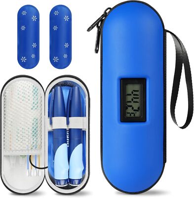 Compact Insulin Cooler Hard Travel Case with Digital Thermometer TSA...