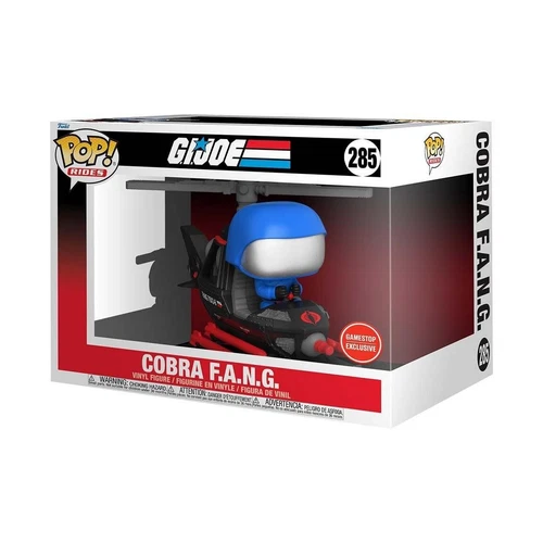 Funko Pop Rides G.I. Joe Cobra F.A.N.G. Helicopter #285 US GameStop Exclusive