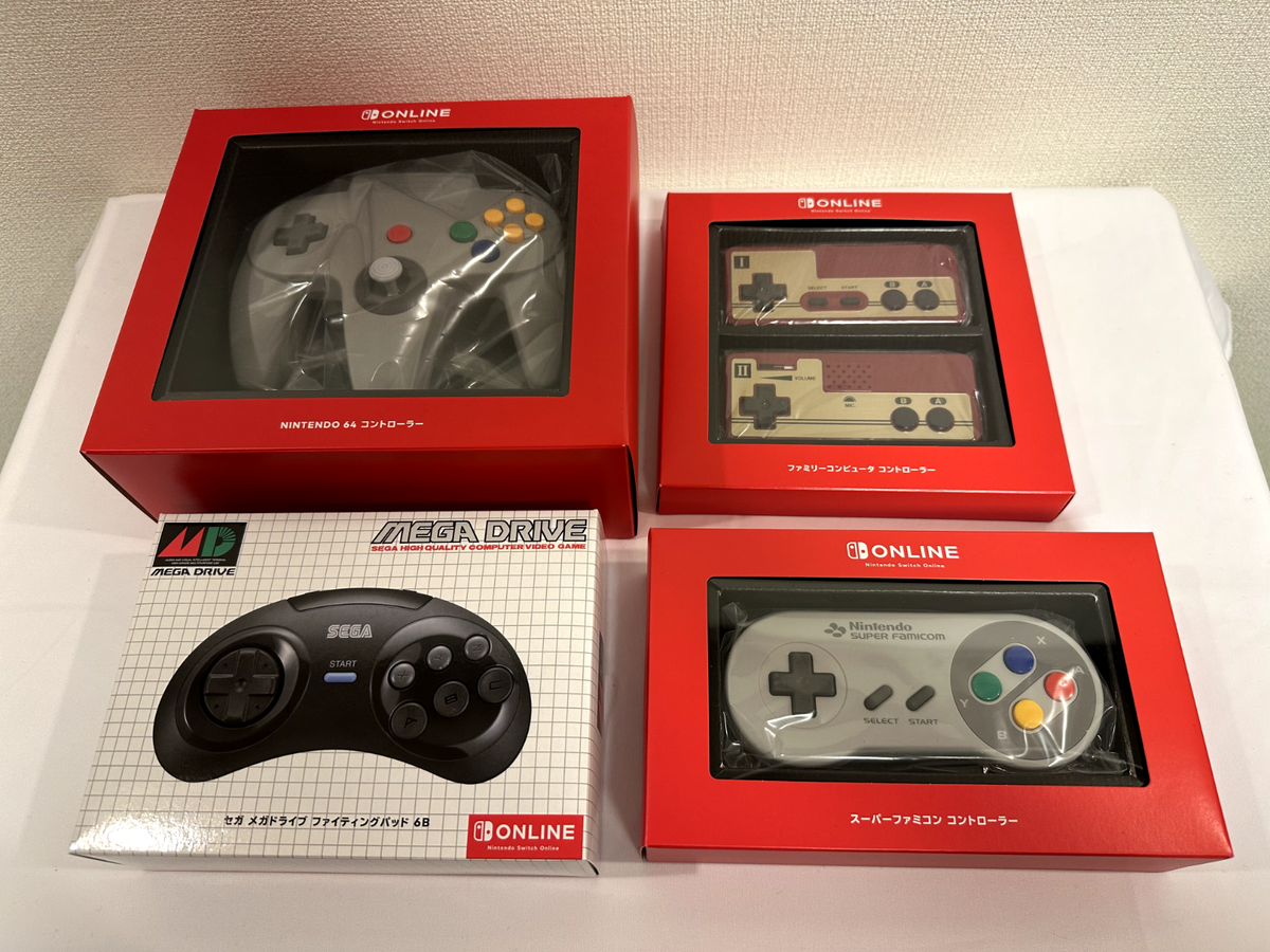 64 Famicom NES SNES SEGA Mega Drive Controller Set of 4 64 Famicom NES SNES SEGA Mega Drive Controller Set of 4