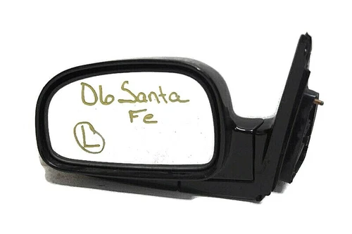 05 06 Hyundai Santa Fe Left Driver Side Mirror Black