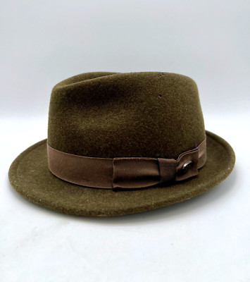 Bailey WYNN LiteFelt Water Repellent Durable Wool Hat - Olive Green - sz S