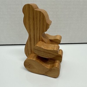 Wooden Bear  Decoration Figurine 4.5”