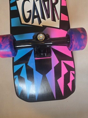 VISION GATOR II MC BLUE TO PINK FADE SKATEBOARD CUSTOM COMPLETE - 10.25 x 29.75" - Picture 5 of 6