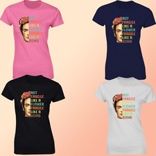 Not Fragile Ladies T Shirt Like A Flower Fragile Like A Bomb Frida Kahlo Quote