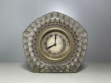 Rene Lalique Glas Uhr Clock ATO Dahlia Floral Signiert R.Lalique France um 1926