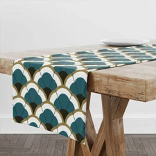 Table Runner Art Deco Motives | Unique Design Table Decor | Made in EU