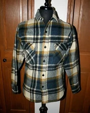 VTG RICHMAN BROTHERS Plaid Wool Shirt  SMALL / MEDIUM Field Jacket