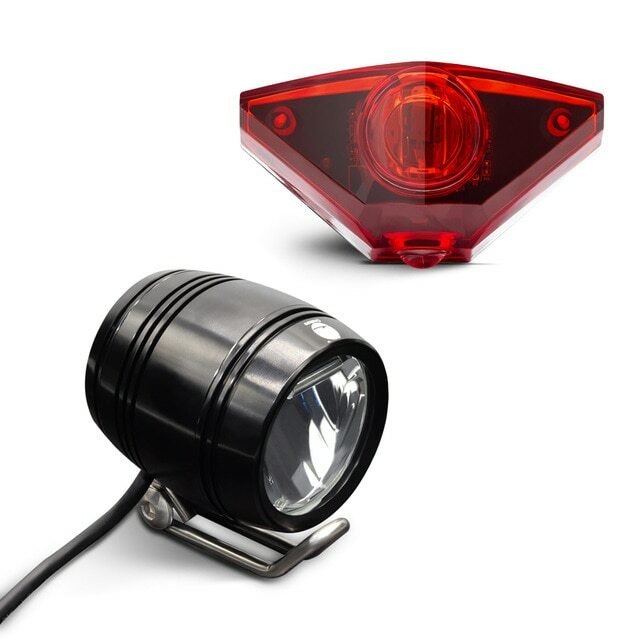 Electric bike light set with ebike headlight and e bike tail light both DC6V 12V eBay