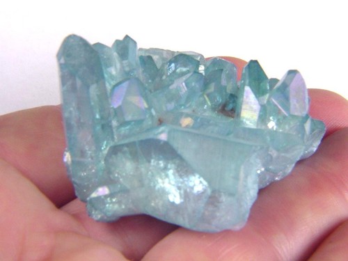 BUTW Aqua Aura Enchapado en Humo Cuarzo Cristal Curativo Lapidario Reiki Activado 8481K - Imagen 3 de 3