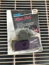 Vintage 1980s MIni Shot 110 Compact Camera Package NOS Open Package Purple