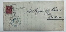 Regno 10 Cent 1881 Bellano Raro Timbro Fiscale Annullatore Firma Sirotti