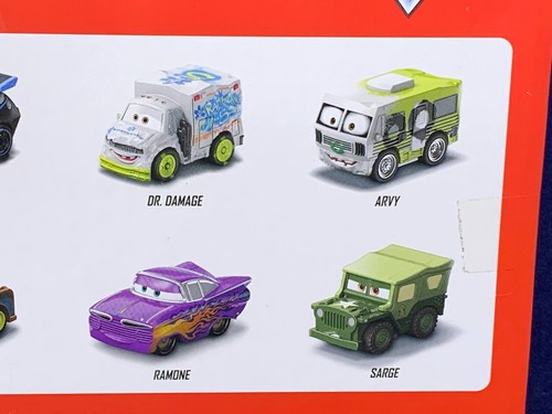 Pixar Cars MINI RACERS VARIETY 10-Pk ARVY Dr. Damage TIM TREADLESS Danny Swervez - Picture 11 of 11