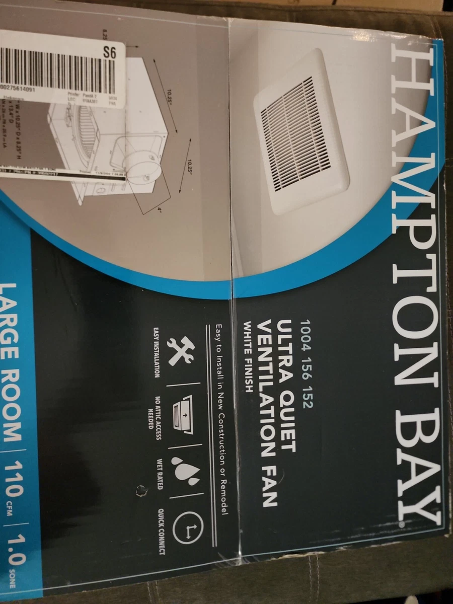 Hampton Bay 110 CFM Ceiling Mount Exhaust Fan Sku 1004156152 Model  BPT18-34A-5 | eBay