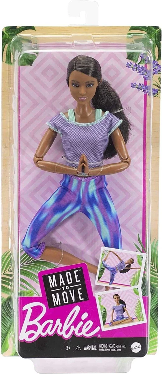 Barbie Made to Move Doll with 22 Flexible Joints & Brunette