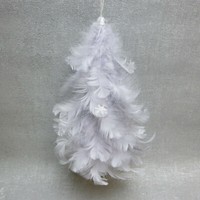 Formano HäNger Tanne Tannenbaum Federn Grau Schneeflocke Winter Weihnachten Groß