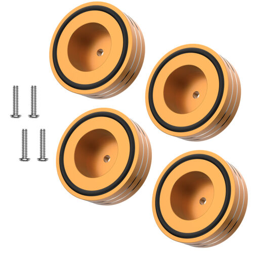 4stk Aluminium GerätefÜße HiFi Lautsprecher Plattenspieler Base Isolation Feet - Picture 12 of 16