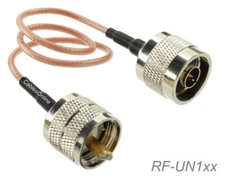 N Male to UHF PL259 Male 50-Ohm RG316 Coax Low Loss Jumper RF Cable