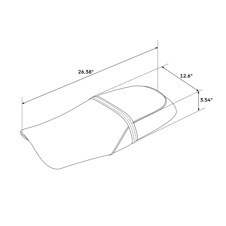 Asiento de conductor pasajero negro apto para Honda CB1100 2010-2024 2011 2012 2013 2014 Foto 4 de 4