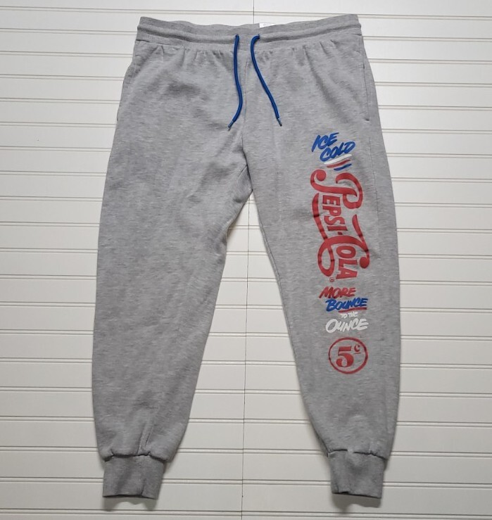 PEPSI More Bounce To The Ounce Gray Jogger Pants Womens M/L