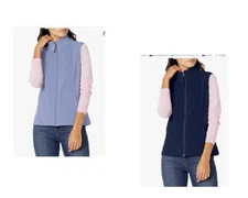 NWT $25 Amazon Essentials Women's Classic Fit Sleeveless Polar Soft Fleece Vest