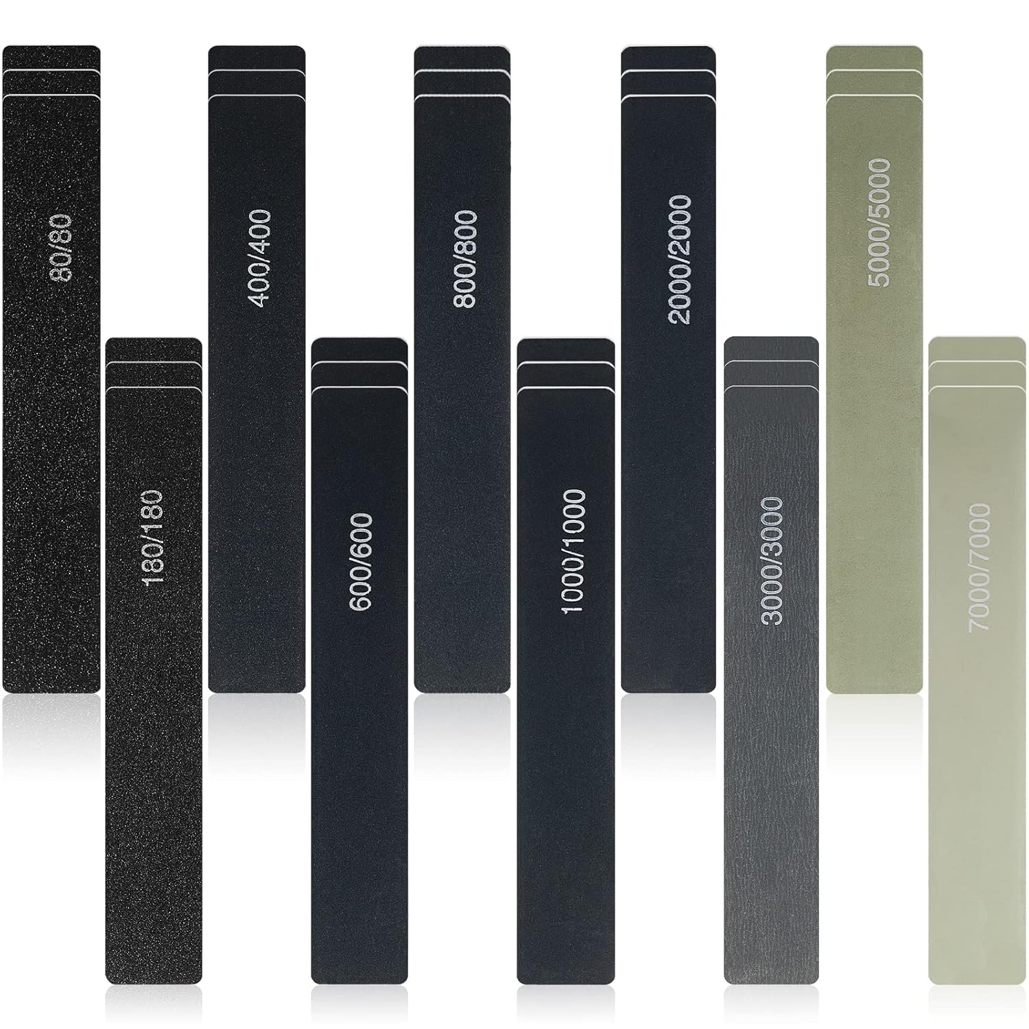 Honoson 30 Pieces Sanding Sticks Sandpaper Sanding Sticks for Plastic Models Ass