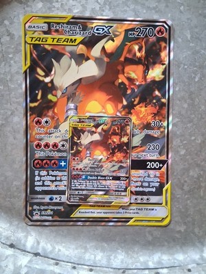 Reshiram & Charizard TAG TEAMカード Reshiram and Charizard Tag Team GX - SM201 2019 - Both Oversize