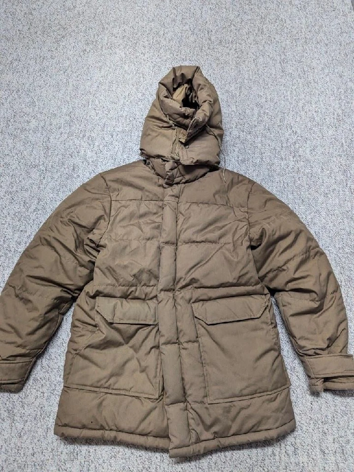 Abrigo parka vintage CABELAS PLUMÓN DE GANSO con capucha XL marrón chaqueta ARCTIC Foto 2 de 4
