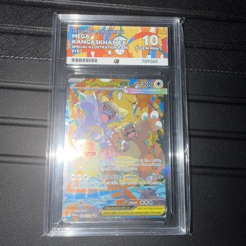 Pokemon TCG Mega Kangaskhan Ex Mega Evolution 182/132 ACE 10 Perfect Subs