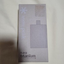 Snow Peak T-012 Titanium Flask M 140ml w/ Funnel & Case Japan Outdoor Weight 65g