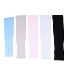 5 Pairs Summer Cooling Sleeves Sun Protection Sleeves UV Protection Arm Sleeves