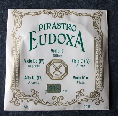 PIRASTRO Eudoxa Saite, Viola C, silber, 21 1/4, Bratsche, neuwertig, OVP