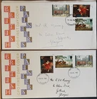 g(GB-2318) GB 1967(2) FDC's British Painters GPO set Various FDC Different cds