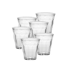 Duralex Picardie Made In France Clear Glass Tumbler, Set of 6, 5.75 ounce