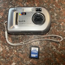 Kodak CX7300 3.2MP Digital Camera Silver Bundle w SD Memory TESTED WORKING