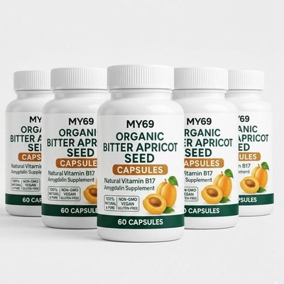 Organic Apricot Extract Boosts Metabolism & Healthy Skin 500mg - (1 to 5 pack)