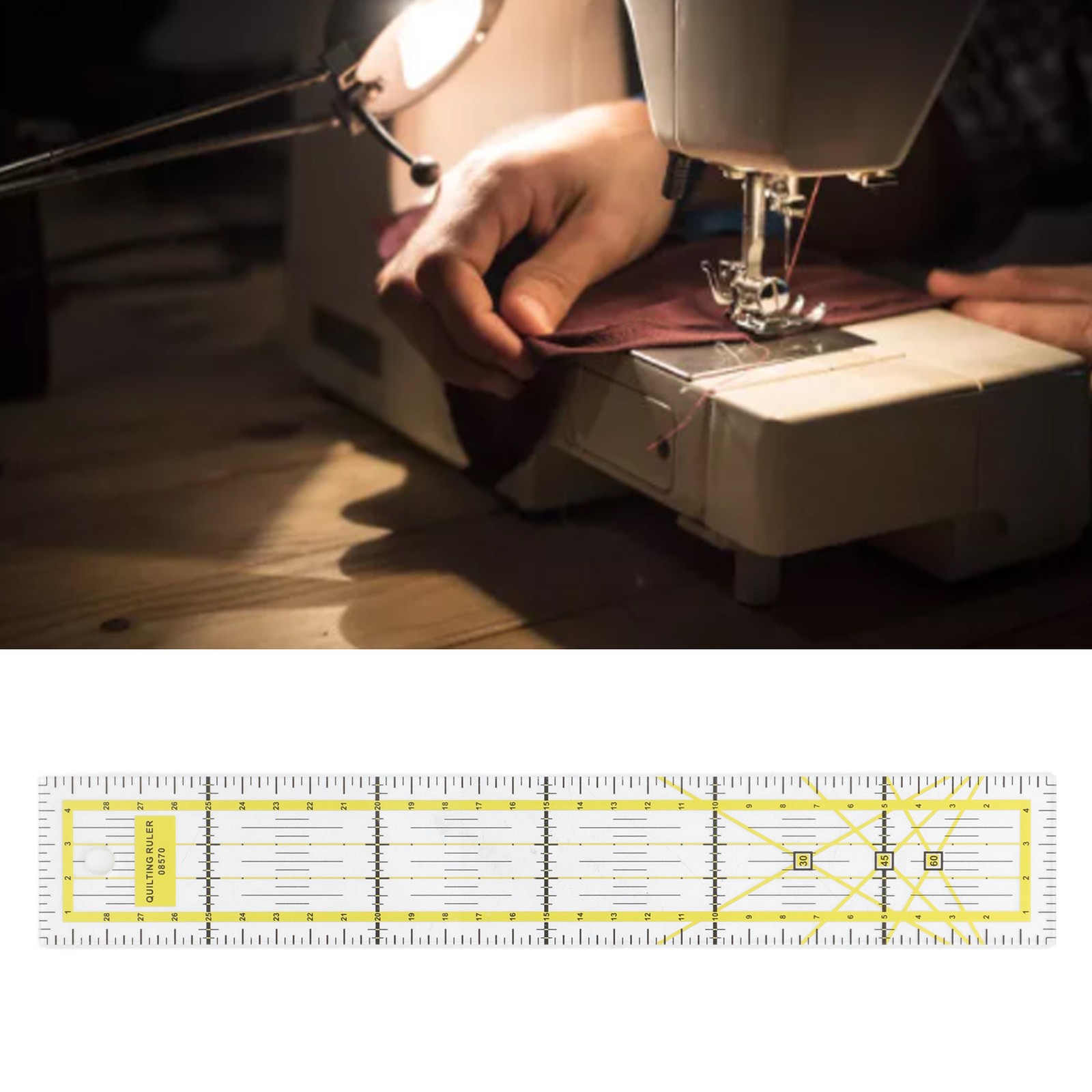 Quilting Ruler Acrylic 5x30cm Quilting Ruler Fabric Ruler For Sewing For