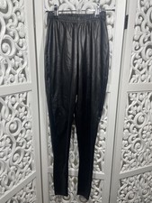 Pretty Little Thing Womens Vinyl Black Pant Size 4 BNWT