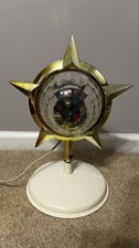 Vintage Bradford Celestial Star Motion Light Christmas Tree Topper WORKS