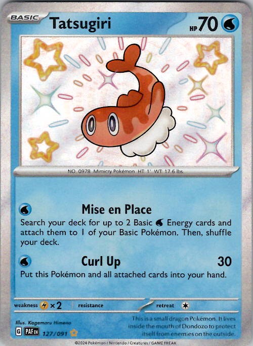 Tatsugiri SV: Paldean Fates 127/091 Holo NM