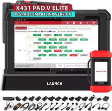 LAUNCH X431 PRO3S+ ELITE PAD V Car Diagnostic Tool J2534 Programming ECU Coding