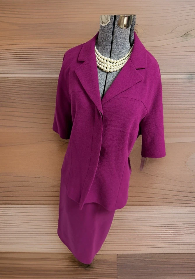 NUEVO $696 Lafayette 148 NY Falda Traje Talla 16 Conjunto de Dos Piezas por Edward Wilkerson Foto 3 de 4