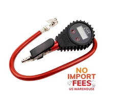 ARB ARB601 Digital Tire Pressure Gauge with Braided Hose Chuck Inflator Deflator