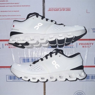 On Cloud X 4 Ivory/Black Low Top Lace-Up Mesh Sneaker Women size 8 2024
