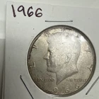 1966 P Kennedy Half Dollar 40% SILVER US Mint Coin "XF" to "About Uncirculated"