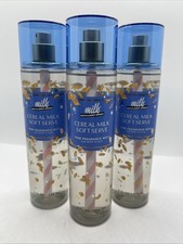 Lot Of 3 Bath  Body Works Cereal Milk Soft Serve MILK BAR Fragrance Mist 8 oz