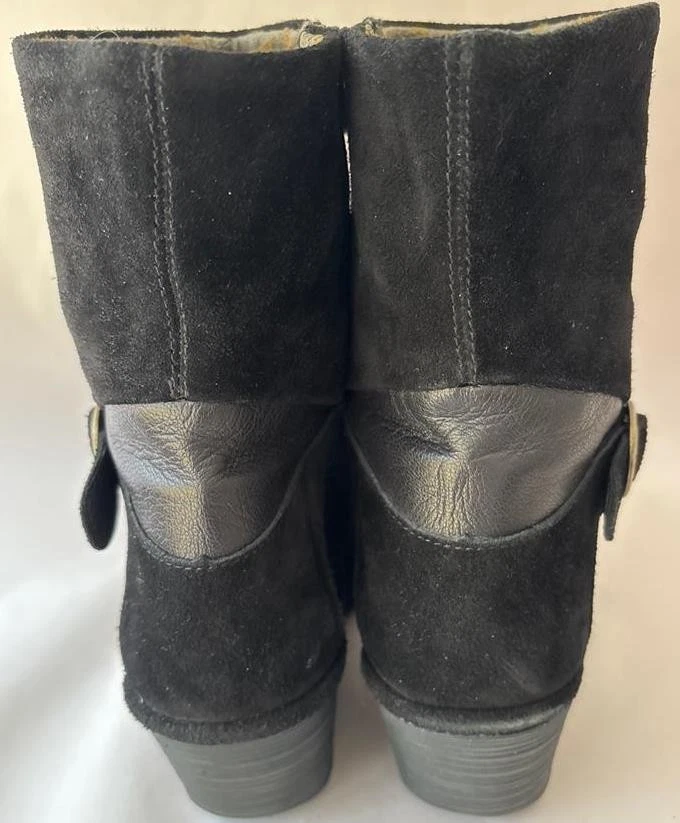 Fly London "Yome" Black Suede Ankle Boots Women's size 9M - Image 3 of 4
