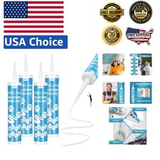 Durable Silicone Sealant - Waterproof 10.2 Oz, Ideal for Bathroom  Kitchen