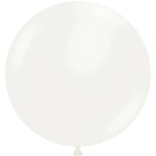 Tuftex 17" White Standard Latex Balloons (50ct)