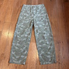 NWOT The Great Admiral Pant Utilitarian Green Camo Army Cotton Made in USA sz 26
