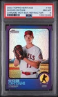 Shohei Ohtani 2022 Topps Heritage Chrome Purple Refractor #150 PSA 8 Angels